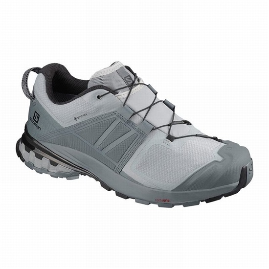 Men's Salomon XA WILD GORE-TEX Trail Running Shoes Grey | BVPOMQ-301