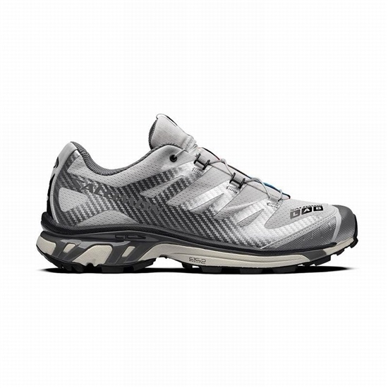 Men's Salomon XT-4 ADVANCED Trail Running Shoes Silver Metal / Grey | FKWSYT-723