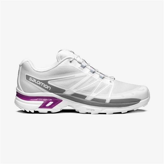 Men's Salomon XT-WINGS 2 Sneakers White / Purple | UCLHBO-103