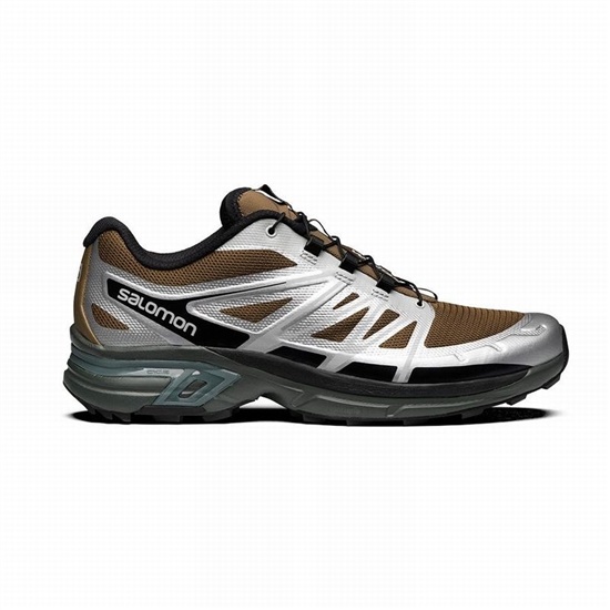 Men's Salomon XT-WINGS 2 Trail Running Shoes Silver Metal | GYFNPL-420