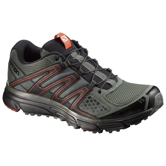 Men's Salomon X-MISSION 3 Trail Running Shoes Olive / Black | PCVQEH-640