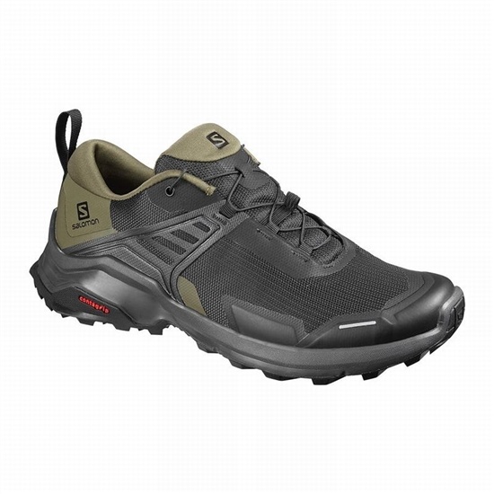 Men's Salomon X RAISE Hiking Shoes Black / Purple | JASUYI-824