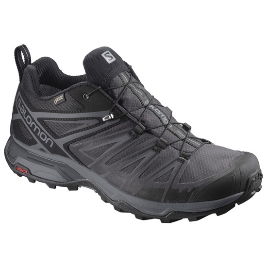 Men's Salomon X ULTRA 3 GTX Hiking Shoes Black | UKFPNG-467