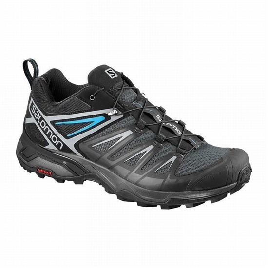 Men's Salomon X ULTRA 3 Hiking Shoes Black | FIYSQB-390