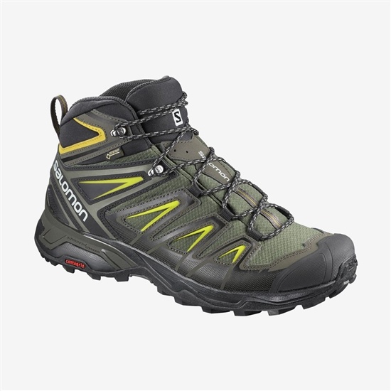 Men's Salomon X ULTRA 3 WIDE MID GORE-TEX Hiking Boots Multicolor | NZMVLW-695