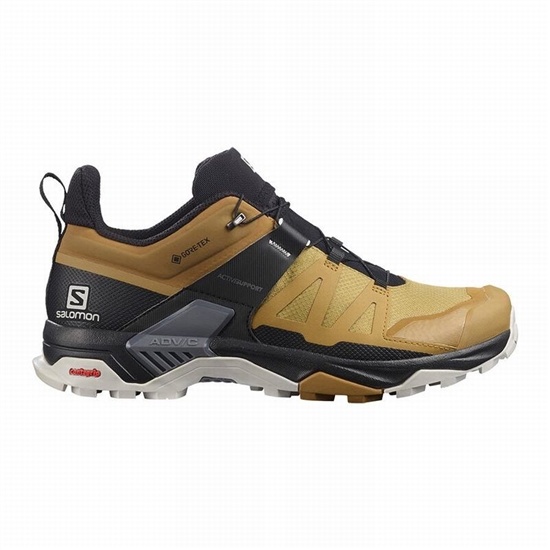Men's Salomon X ULTRA 4 GORE-TEX Hiking Shoes Black | SPNDOT-072