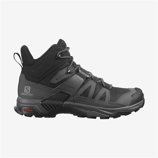 Men's Salomon X ULTRA 4 MID GORE-TEX Hiking Boots Black | JRNTCA-370