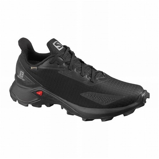 Women's Salomon ALPHACROSS BLAST GTX W Trail Running Shoes Black | 2708KVYOA