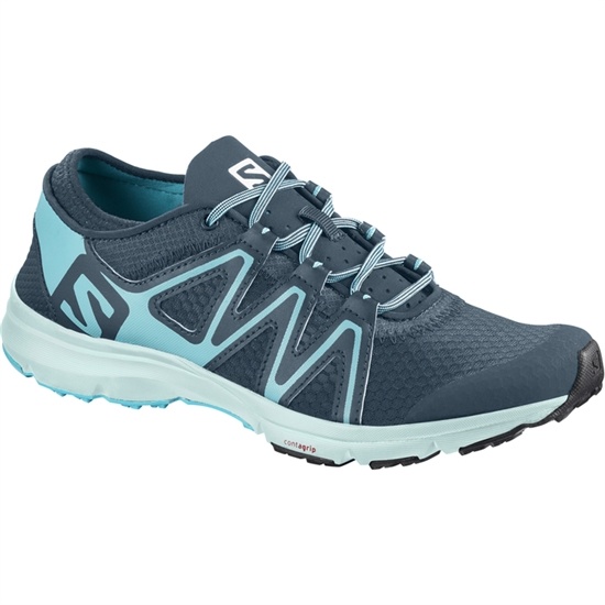 Women's Salomon CROSSAMPHIBIAN SWIFT W Water Shoes Light Turquoise / Navy | 5947VTEAP