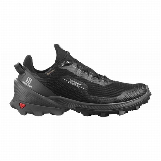Women's Salomon CROSS OVER GORE-TEX Hiking Shoes Black | ACZPNT-695