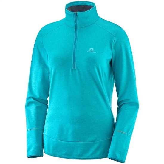 Women's Salomon DISCOVERY HZ W Midlayers Blue | BFYGKL-534