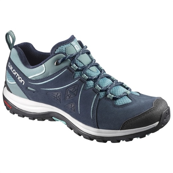 Women's Salomon ELLIPSE 2 LTR W Hiking Shoes Light Turquoise / Navy | MBZUHY-819