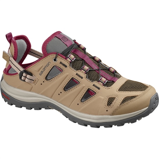 Women's Salomon ELLIPSE CABRIO Running Shoes Brown | NVOIJZ-547