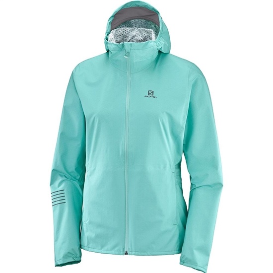 Women's Salomon LIGHTNING WP JKT W Jackets Turquoise | VLHNSQ-290