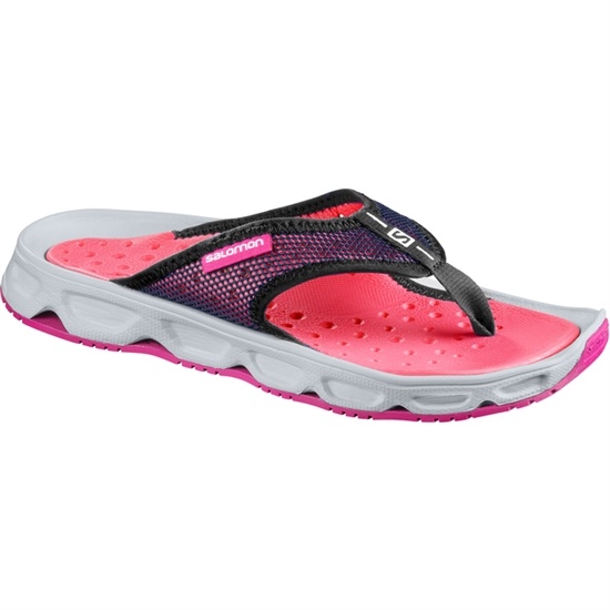 Women's Salomon RX BREAK W Flip Flops Pink / Grey | RTQCIY-816