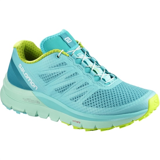 Women's Salomon SENSE PRO MAX W Trail Running Shoes Light Turquoise | 4250EHNFC