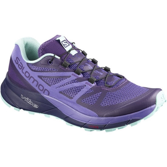 Women's Salomon SENSE RIDE W Trail Running Shoes Lavender | 7942LXZTS