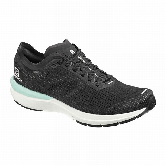 Women's Salomon SONIC 3 ACCELERATE W Running Shoes Black / Blue | GONVPK-657