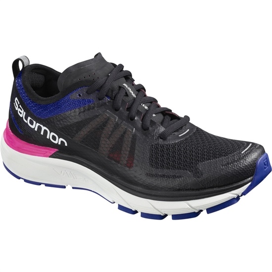 Women's Salomon SONIC RA MAX W Running Shoes Black White | EKRUGB-083