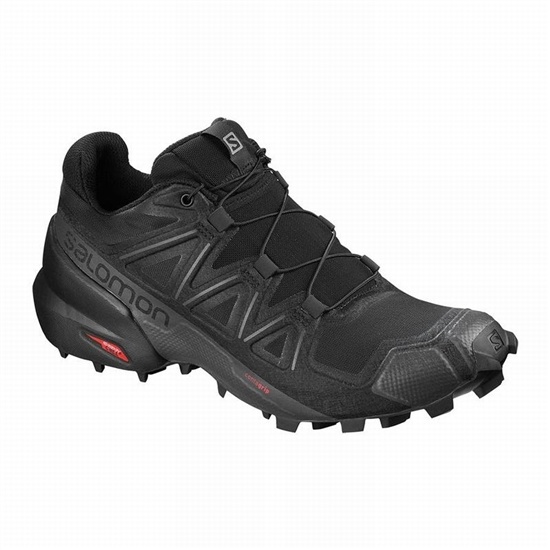 Women's Salomon SPEEDCROSS 5 Trail Running Shoes Black | 3407IRVNL