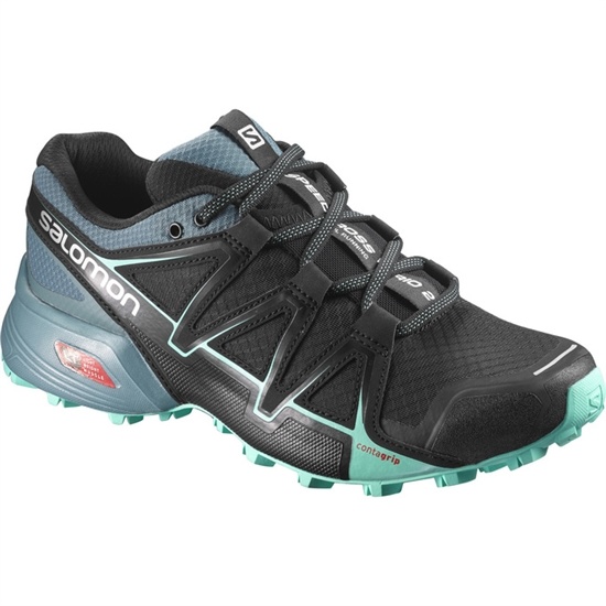 Women's Salomon SPEEDCROSS VARIO 2 W Trail Running Shoes Black | 4239ULQHZ