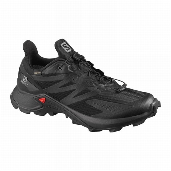 Women's Salomon SUPERCROSS BLAST GTX W Trail Running Shoes Black | 0289CZIOS