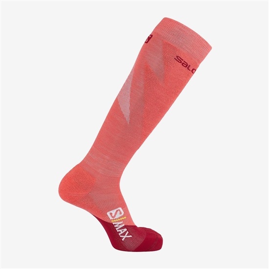 Women's Salomon S MAX W Socks Pink | YBRKXH-432