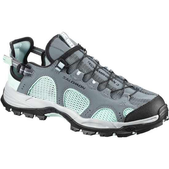 Women's Salomon TECHAMPHIBIAN 3 W Water Shoes Light Turquoise / Grey | 2310DPOZV