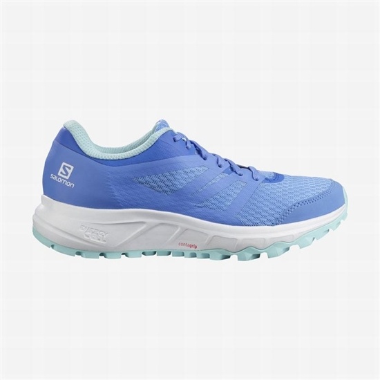 Women's Salomon TRAILSTER 2 Trail Running Shoes Blue / White | 4830KLRIP