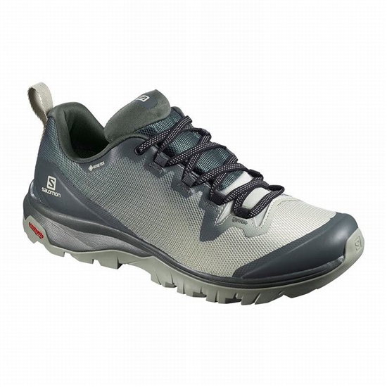 Women's Salomon VAYA GORE-TEX Hiking Shoes Grey | RQFHAE-875