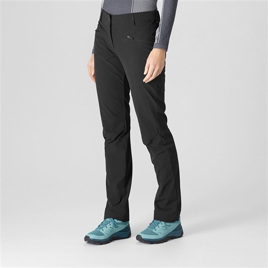 Women's Salomon WAYFARER STRAIGHT Pants Black | WFVXGT-219