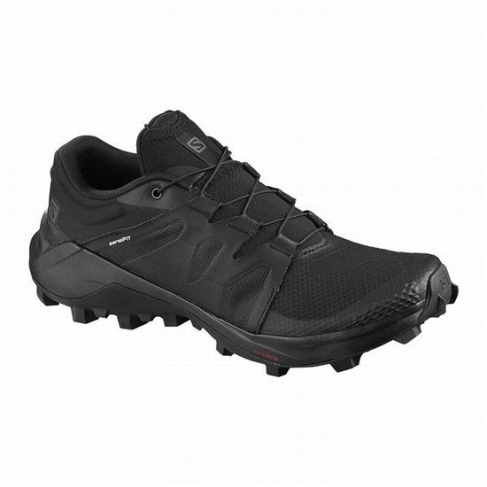 Women's Salomon WILDCROSS W Trail Running Shoes Black | 1825AIMYZ