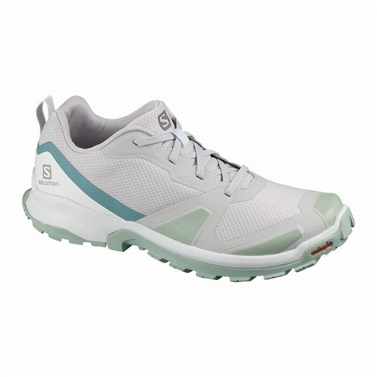 Women's Salomon XA COLLIDER W Trail Running Shoes Grey / Light Turquoise Grey | VZKNLF-503