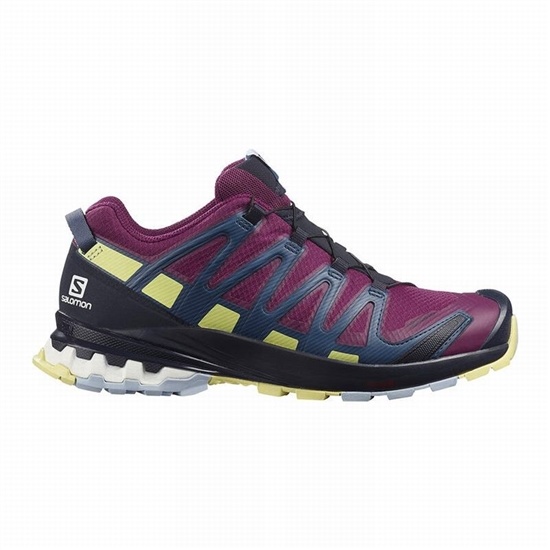 Women's Salomon XA PRO 3D V8 GORE-TEX Trail Running Shoes Purple | 2519QOLMX