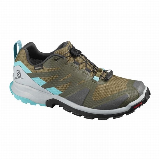 Women's Salomon XA ROGG GTX W Trail Running Shoes Olive | 3672EXDTH