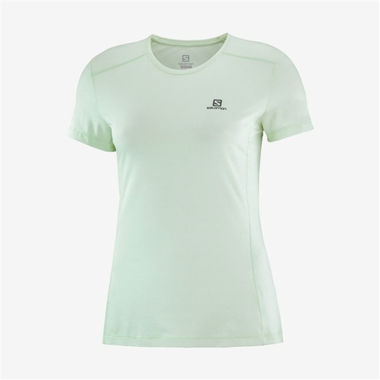 Women's Salomon XA W Short Sleeve T Shirts Blue | VNQZFC-961