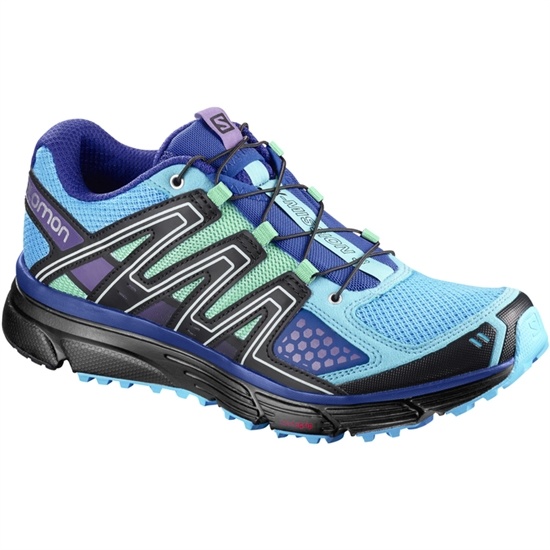 Women's Salomon X-MISSION 3 W Trail Running Shoes Blue / Light Blue | 8031QWPZV