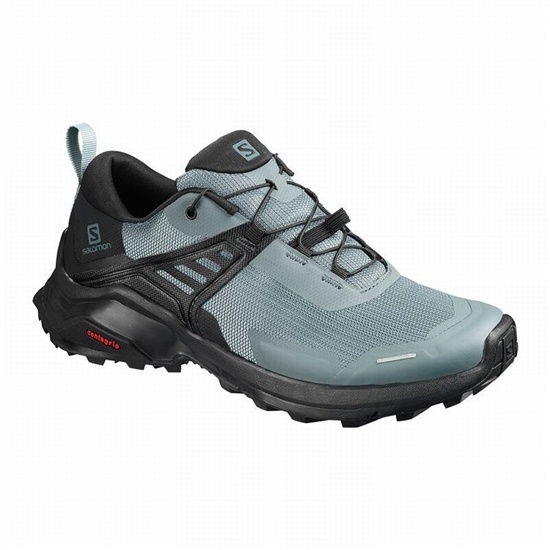 Women's Salomon X RAISE Hiking Shoes Dark Blue / Black | HSOTZR-861