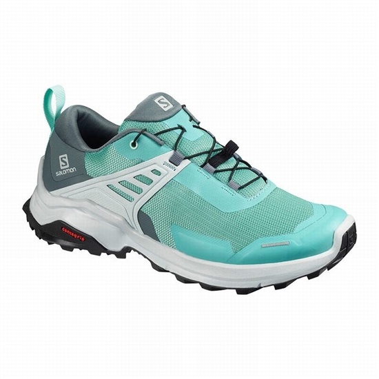 Women's Salomon X RAISE Hiking Shoes Turquoise | GEVFKS-961