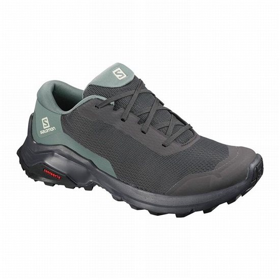 Women's Salomon X REVEAL Hiking Shoes Dark Grey / Green | APFLRU-234
