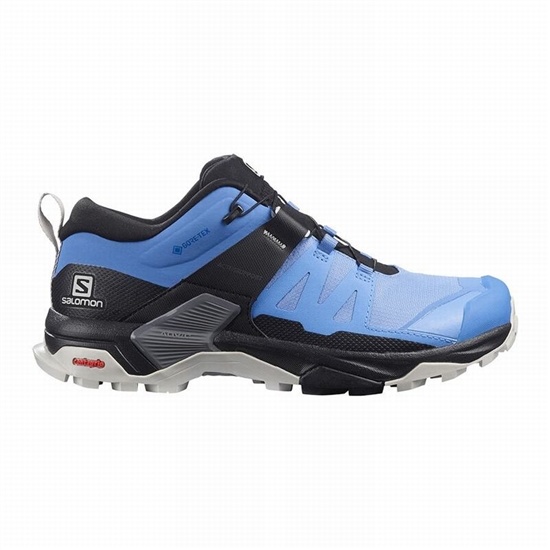 Women's Salomon X ULTRA 4 GORE-TEX Hiking Shoes Blue / Black | PLRXCW-281